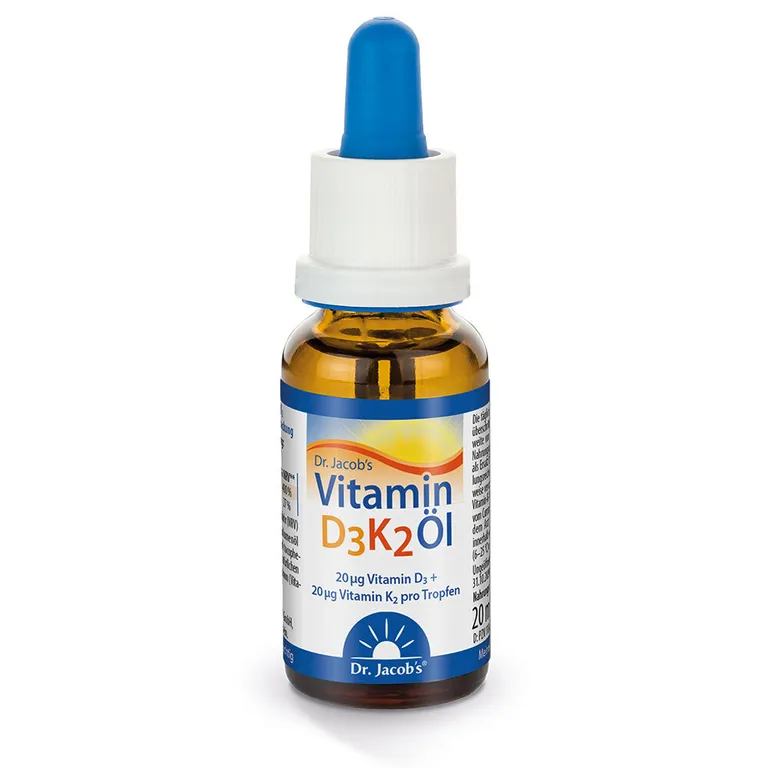 shopapotheke Dr. Jacob's Vitamin D3K2 Öl 800 IE/20 mcg D3+K2 640 Tropfen vegetarisch