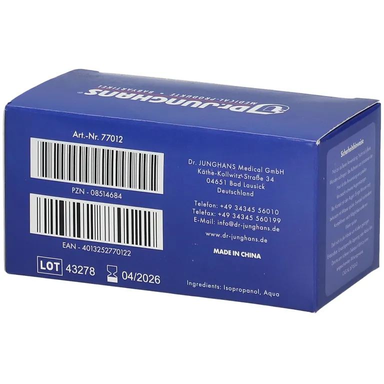 Shopapotheke Dr. Junghans® Alkoholtupfer 3 X 6cm Steril
