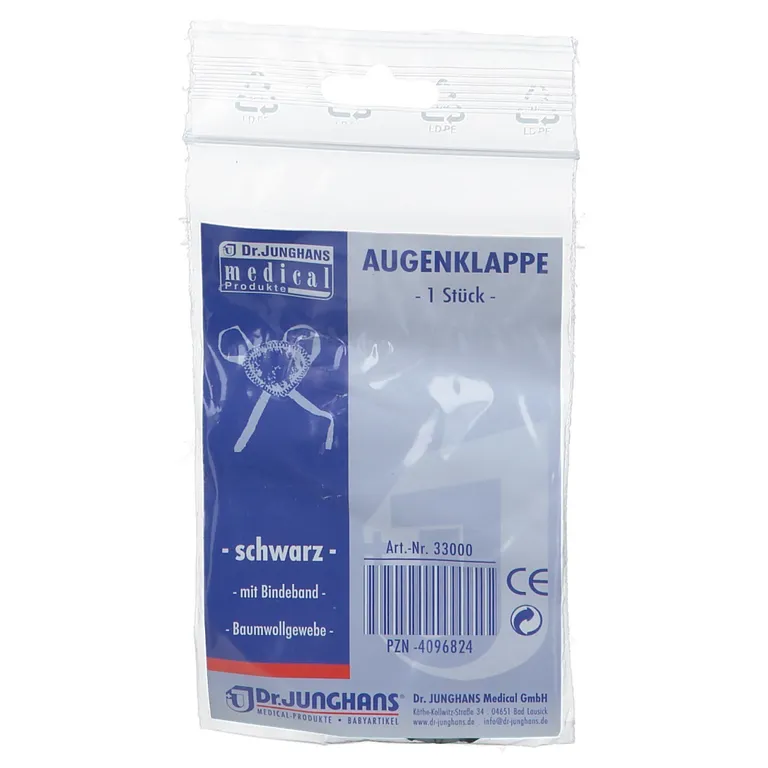 Shopapotheke Dr. Junghans® Augenklappe Schwarz Mit Bindeband