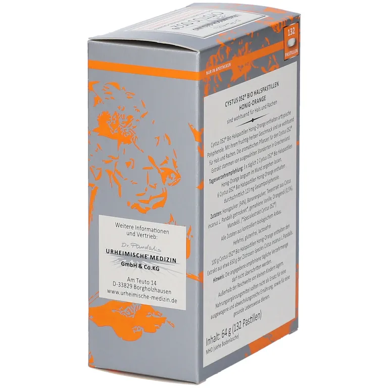 Shopapotheke Dr. Pandalis Cystus 052® Bio Halspastillen – Honig-Orange