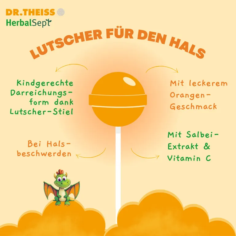 Shopapotheke Dr. Theiss HerbalSept Hals Lutscher Kids