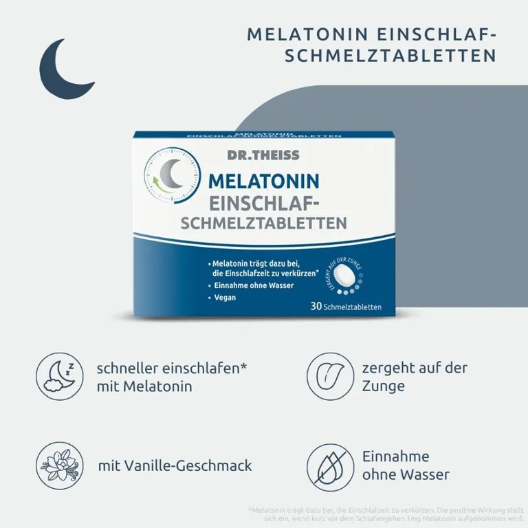 Shopapotheke Dr. Theiss Melatonin Einschlaf-Schmelztabletten