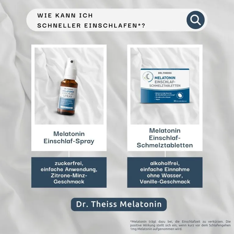 Shopapotheke Dr. Theiss Melatonin Einschlaf-Schmelztabletten