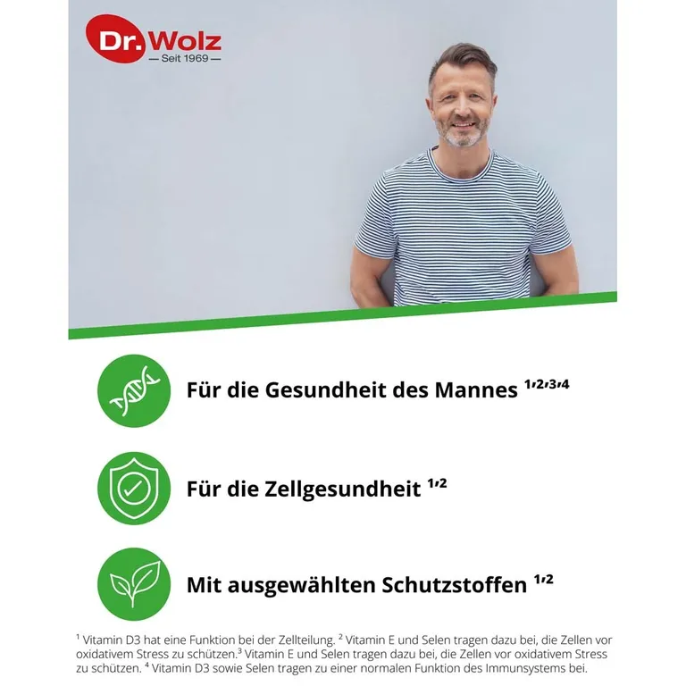 Shopapotheke Dr. Wolz Prostata Pro Speziell Für Die Gesundheit Des Mannes Mit Vitaminen Lycopin Leinsamen-Extrakt Und Biologisch Gebundenem Selen 2x20 Kapseln
