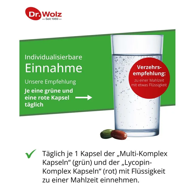 Shopapotheke Dr. Wolz Prostata Pro Speziell Für Die Gesundheit Des Mannes Mit Vitaminen Lycopin Leinsamen-Extrakt Und Biologisch Gebundenem Selen 2x20 Kapseln
