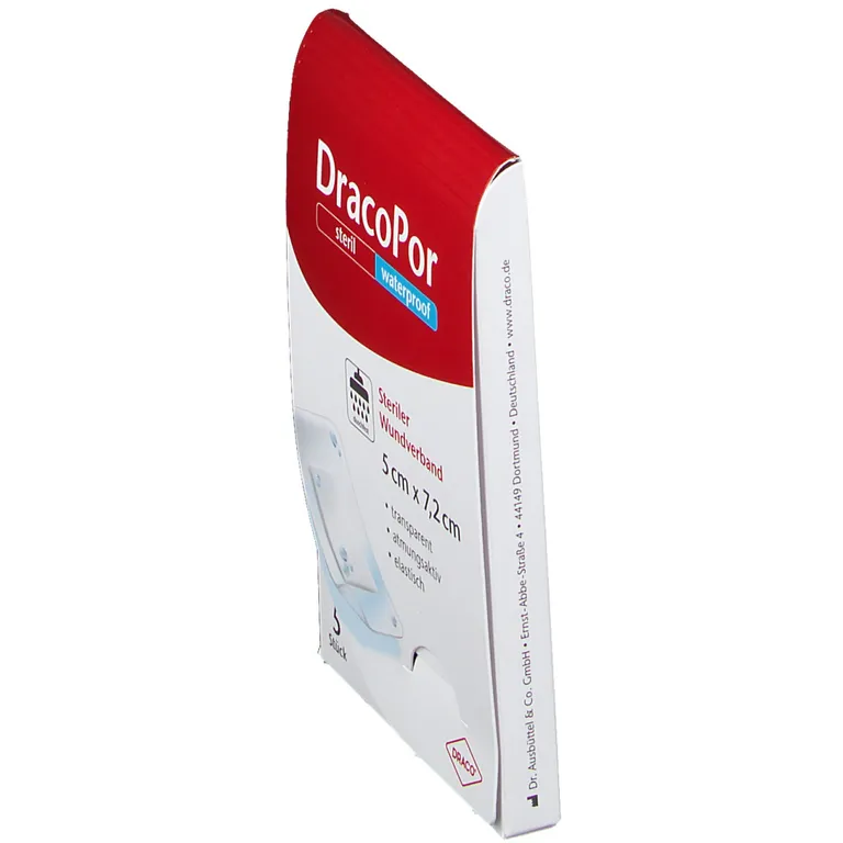 Shopapotheke DracoPor Waterproof Wundverband Steril 5 X 7 2 Cm
