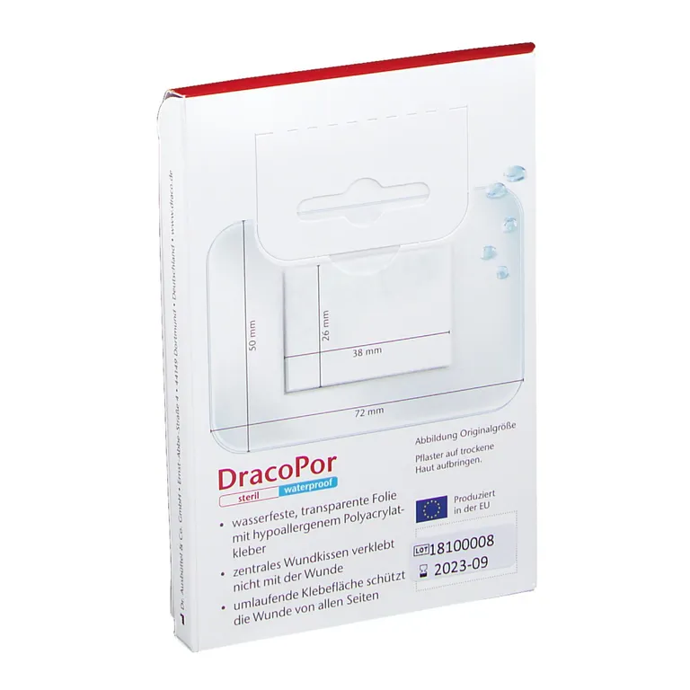Shopapotheke DracoPor Waterproof Wundverband Steril 5 X 7 2 Cm