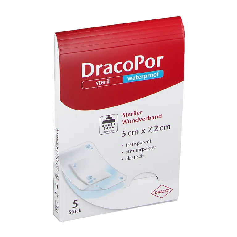 shopapotheke DracoPor Waterproof Wundverband steril 5 x 7 2 cm