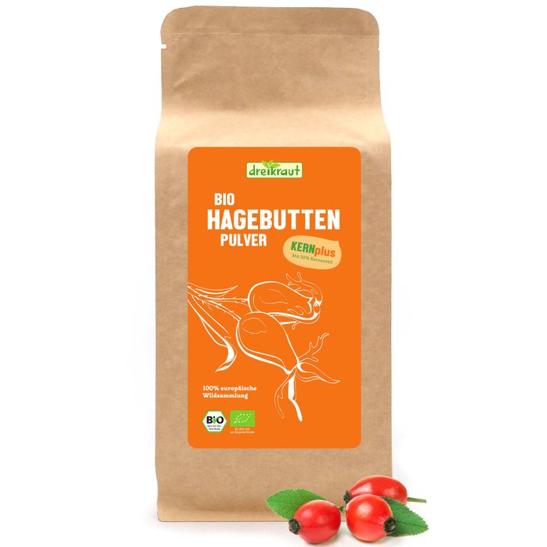 shopapotheke dreikraut® Bio-Hagebuttenpulver KERN-plus