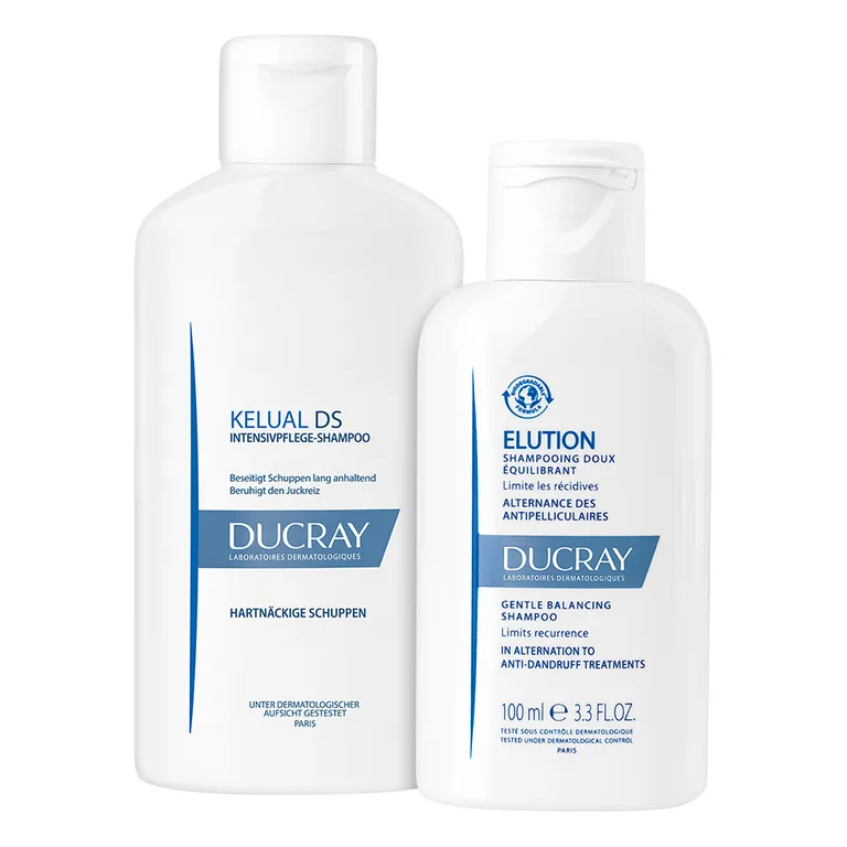 shopapotheke DUCRAY KELUAL DS Anti-Schuppen Intensivpflege-Shampoo + DUCRAY Elution Ausgleichendes Shampoo 100 ml GRATIS