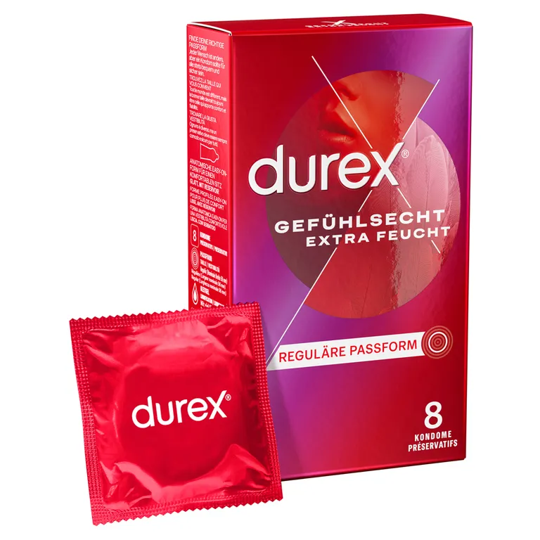 shopapotheke durex® Gefühlsecht Extra Feucht Kondome