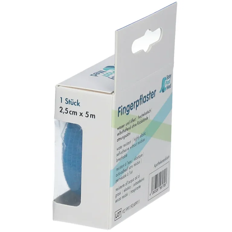 Shopapotheke Easy Plast Med Fingerpflaster 2 5 Cm X 5 M Blau