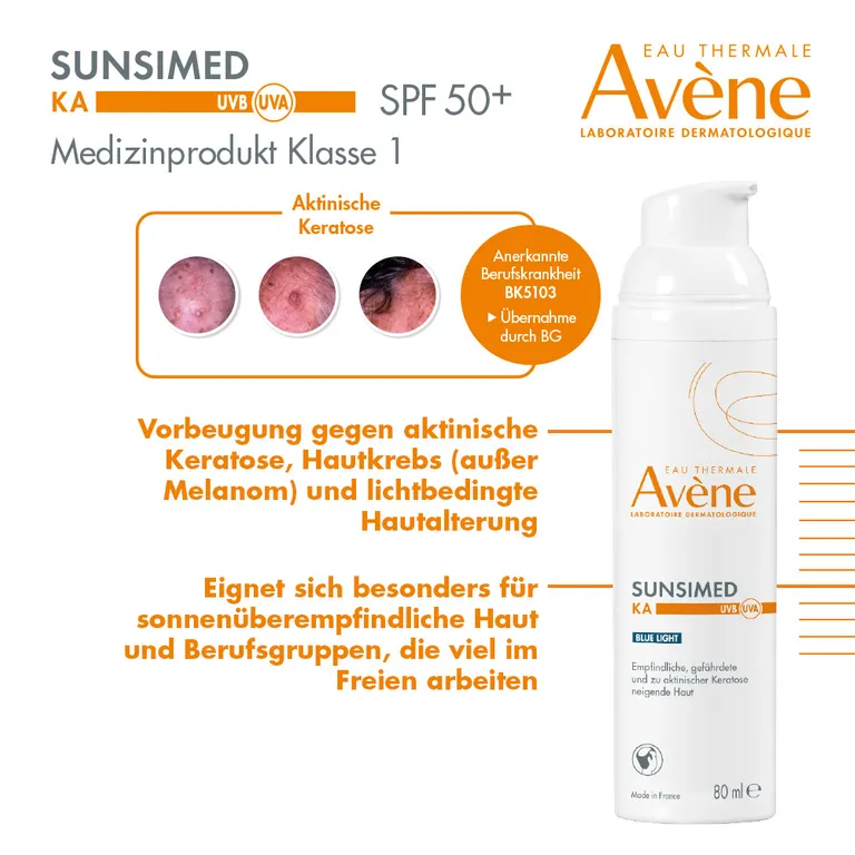 Shopapotheke Eau Thermale Avène – Sunsimed KA: Medizinischer Sonnenschutz Zur Prävention Von Aktinischer Keratose Und Hellem Hautkrebs + Avène After Sun Repairlotion 50ml GRATIS