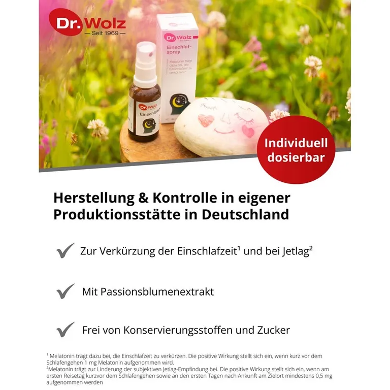 Shopapotheke Einschlafspray Dr. Wolz Optimale Kombination Mit Melatonin Und Passionsblumenextrakt Ohne Konservierungsstoffe Und Zucker 30ml