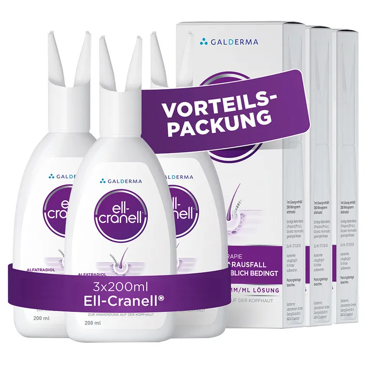 shopapotheke Ell-Cranell® bei hormonell-erblich bedingten Haarausfall
