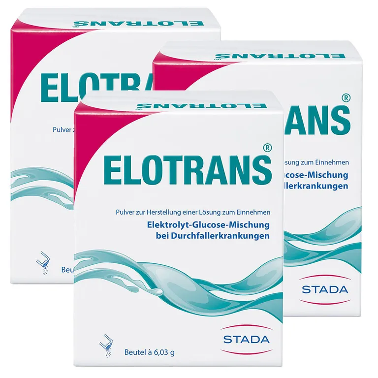 shopapotheke Elotrans® Elektrolyt- und Flüssigkeitszufuhr bei Durchfallbedingten Salz- und Wasserverlusten
