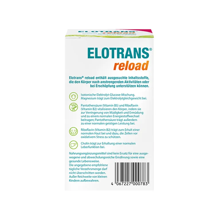 Shopapotheke ELOTRANS® Reload Apfel-Geschmack - Jetzt 20% Mit Dem Code Stada20 Sparen*