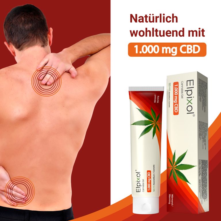 Shopapotheke ELPIXOL® Cannabis Gel Mit 1.000 Mg CBD – Wärmesalbe