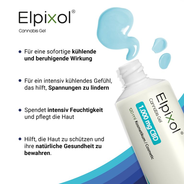 Shopapotheke ELPIXOL® Cannabis Gel Mit 1.000 Mg CBD – Wärmesalbe & Kühlgel