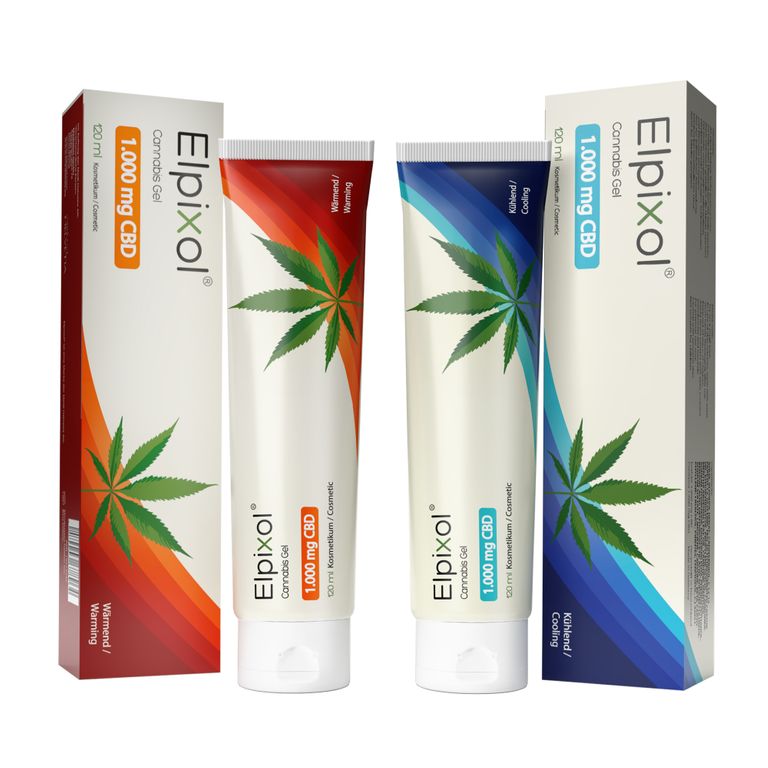shopapotheke ELPIXOL® Cannabis Gel mit 1.000 mg CBD – Wärmesalbe & Kühlgel