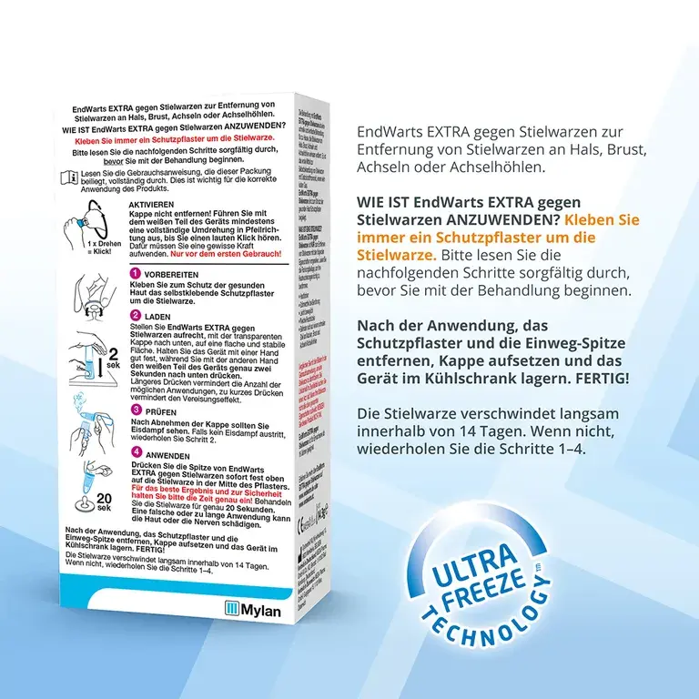 Shopapotheke EndWarts EXTRA: Stielwarzen Entfernen Vereisungsmittel Zur Entfernung Von Stielwarzen An Hals Brust & Achseln