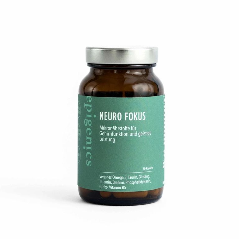 shopapotheke epigenics® Neuro Fokus - Nährstoffkomplex für mentale Performance und Unterstützung der Gehirngesund