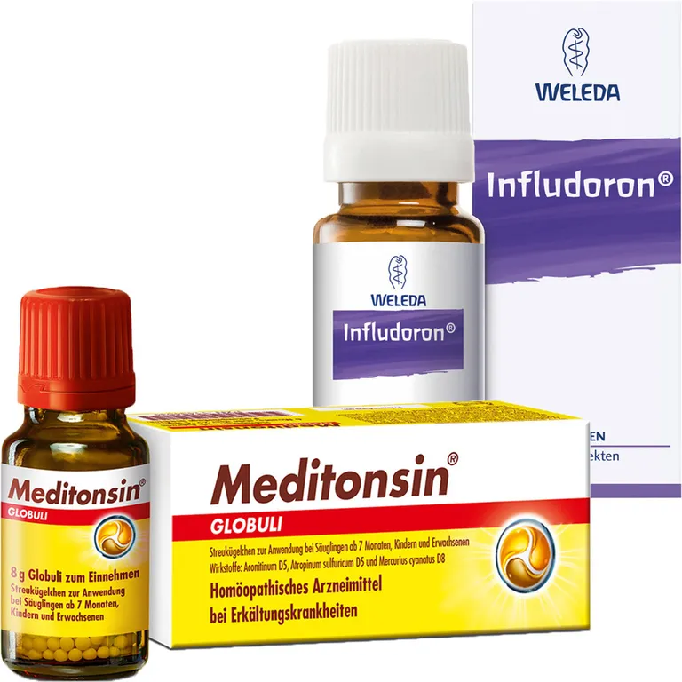 shopapotheke Erkältungsset Homöopathie Meditonsin® + Infludoron®
