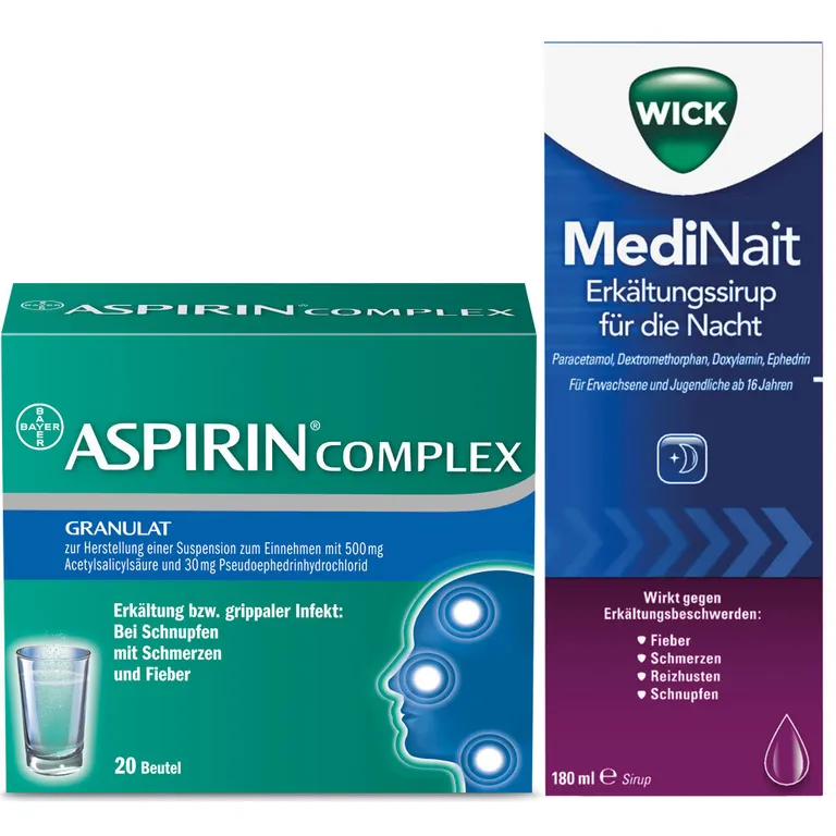 shopapotheke Erkältungsset Wick MediNait + ASPIRIN® Complex