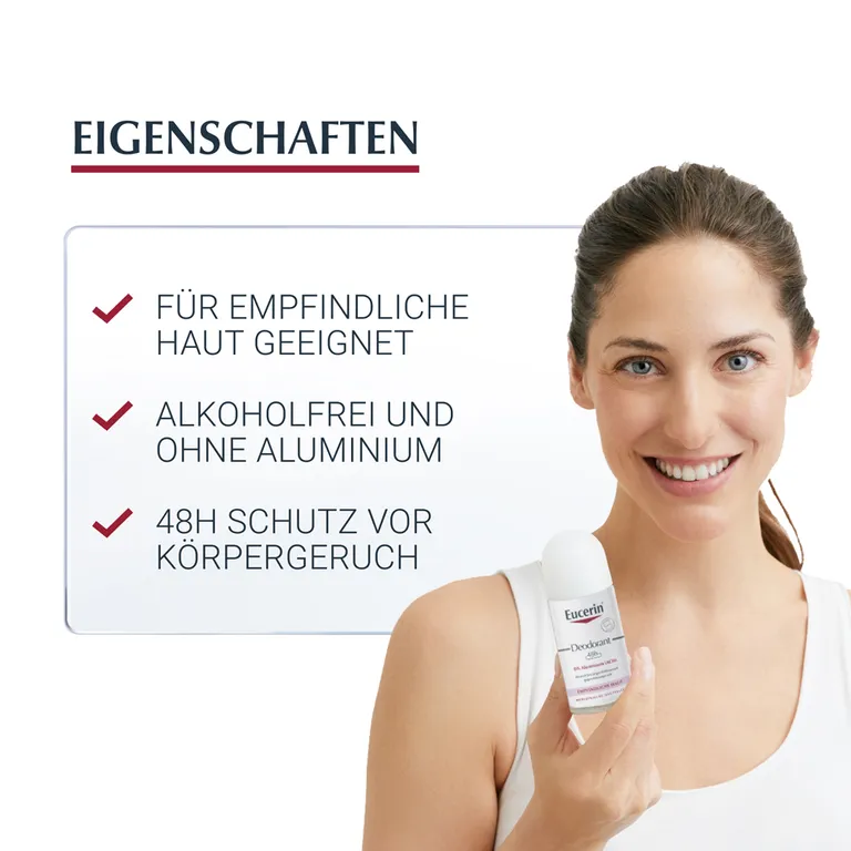 Shopapotheke Eucerin Doppelpack Deodorant Roll-on Empfindliche Haut 48h 0% Aluminium – Schützt Empfindliche Haut Vor Körpergeruch - Jetzt 20% Sparen Mit Code "eucerin20"
