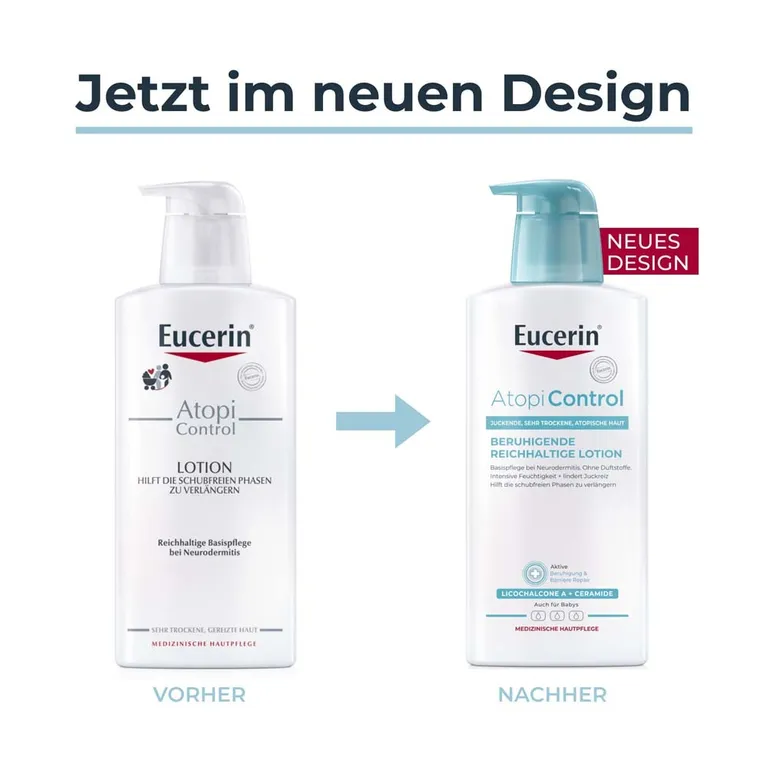 Shopapotheke Eucerin® AtopiControl Beruhigende Reichhaltige Lotion Beruhigt Die Haut Bei Neurodermitis - Jetzt 20% Sparen Mit Code "eucerin20" + Eucerin AtopiControl Hydro-Lotion 20ml GRATIS