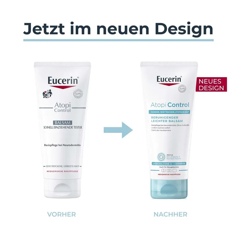 Shopapotheke Eucerin® AtopiControl Beruhigender Leichter Balsam – Basispflege Für Neurodermitis Und Sehr Trockene Haut - Jetzt 20% Sparen Mit Code "eucerin20" + Eucerin AtopiControl Hydro-Lotion 20ml GRATIS
