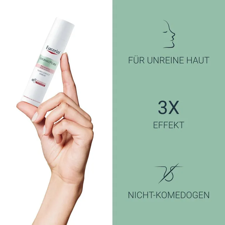 Shopapotheke Eucerin® Dermopure Triple Effect Serum – Gesichtsserum Gegen Unreine Haut Pickelmale Und Glänzende Haut Nicht Komedogen - Jetzt 20% Sparen Mit Code "eucerin20"