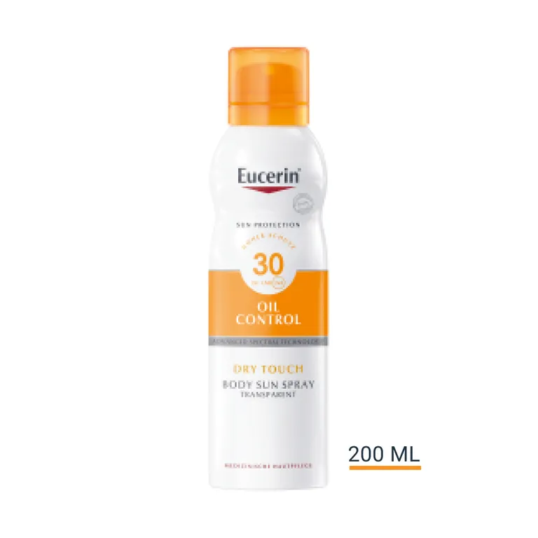 shopapotheke Eucerin® Oil Control Dry Touch Spray LSF 30 – Sonnenschutzspray auch für empfindliche und zu Akne neigende Haut - Jetzt 20% sparen mit Code "eucerin20" + Eucerin Oil Control Face LSF50+ 20ml GRATIS