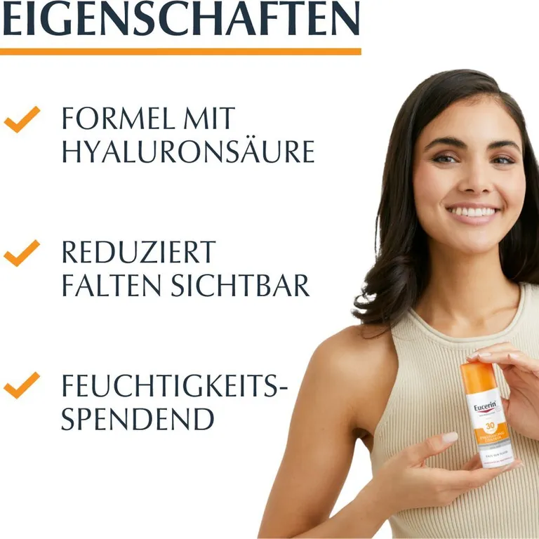 Shopapotheke Eucerin® Photoaging Control Face Sun Fluid LSF 30 – Hoher Sonnenschutz Hilft Gegen Photoaging Und Reduziert Falten Sichtbar - Jetzt 20% Sparen Mit Code "eucerin20" + Eucerin Oil Control Face LSF50+ 20ml GRATIS