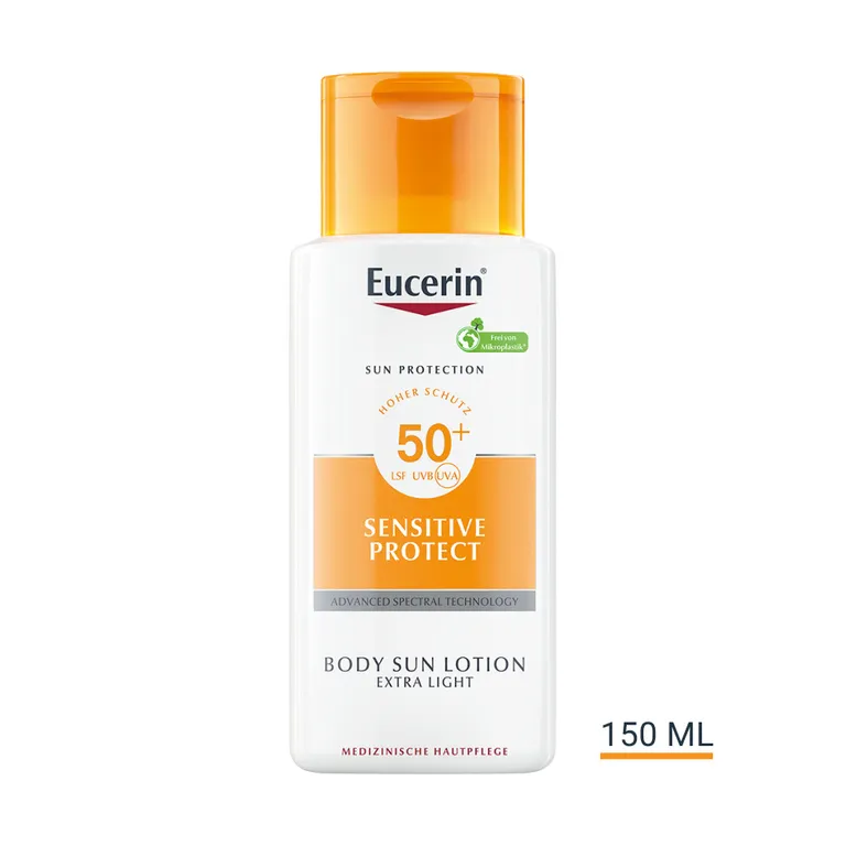 shopapotheke Eucerin® Sensitive Protect Sun Lotion Extra Light LSF 50+ – sehr hoher Sonnenschutz pflegt empfindliche Haut - Jetzt 20% sparen mit Code "eucerin20" + Eucerin Oil Control Face LSF50+ 20ml GRATIS
