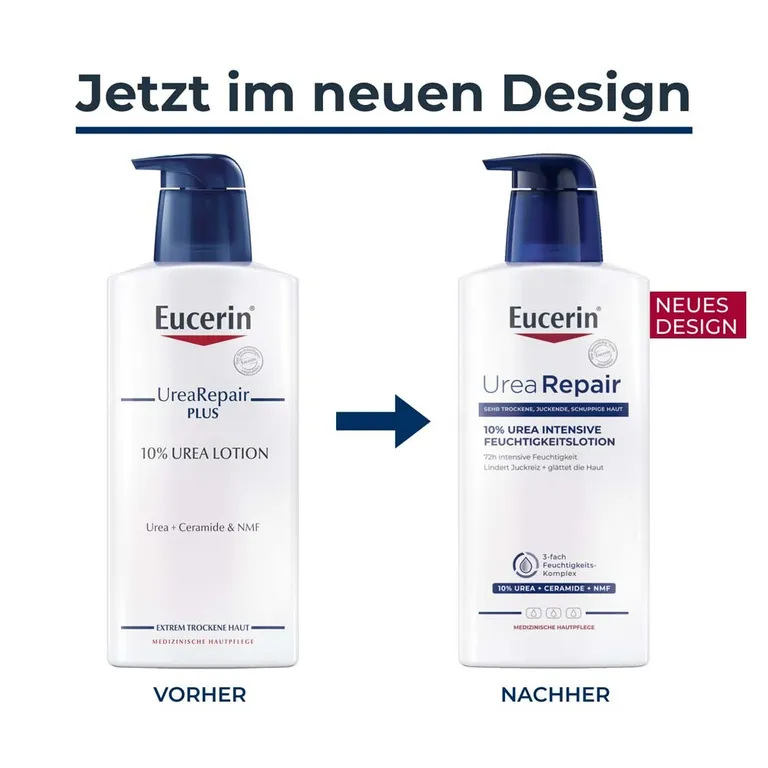 Shopapotheke Eucerin® UreaRepair 10% Urea Intensive Feuchtigkeitslotion – Körperlotion Für Sehr Trockene Bis Extrem Trockene Haut - Jetzt 20% Sparen Mit Code "eucerin20" + Eucerin AtopiControl Hydro-Lotion 20ml GRATIS