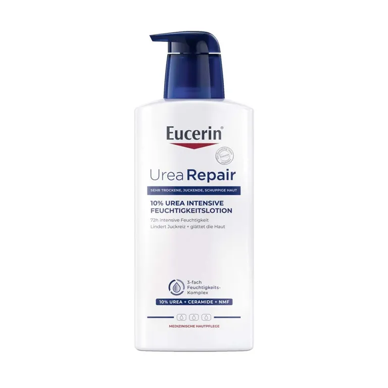 shopapotheke Eucerin® UreaRepair 10% Urea Intensive Feuchtigkeitslotion – Körperlotion für sehr trockene bis extrem trockene Haut - Jetzt 20% sparen mit Code "eucerin20" + Eucerin AtopiControl Hydro-Lotion 20ml GRATIS