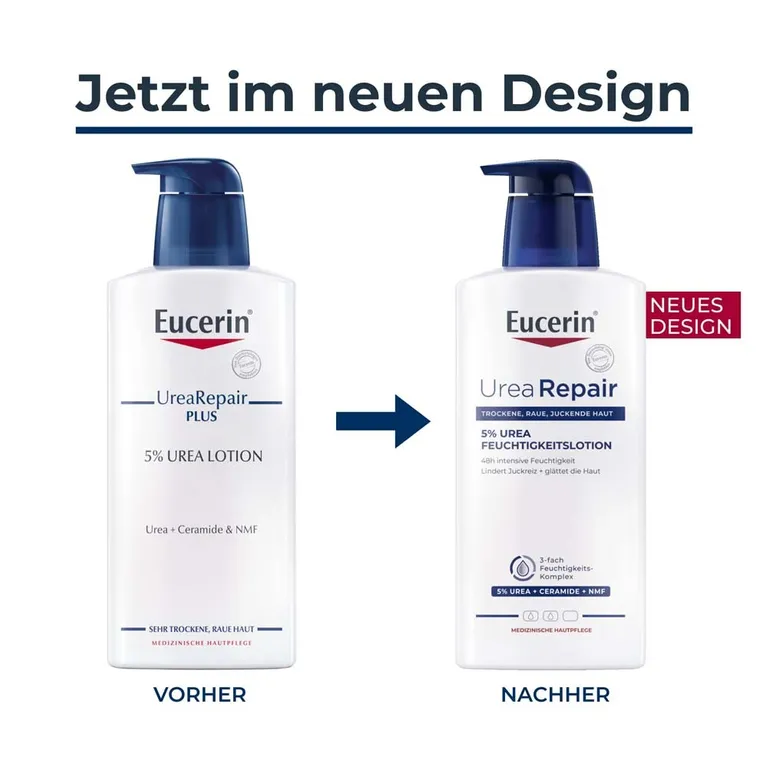 Shopapotheke Eucerin® UreaRepair 5% Urea Feuchtigkeitslotion – 48h Intensive Pflege Für Trockene Bis Sehr Trockene Haut - Jetzt 20% Sparen Mit Code "eucerin20" + Eucerin AtopiControl Hydro-Lotion 20ml GRATIS