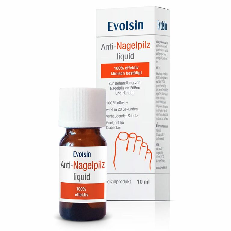 shopapotheke Evolsin® Anti-Nagelpilz Liquid - Nagelpilz Nagellack für Füsse und Hände - Wissenschaftlich bestätigte Wirkweise - Geeignet für Diabetiker