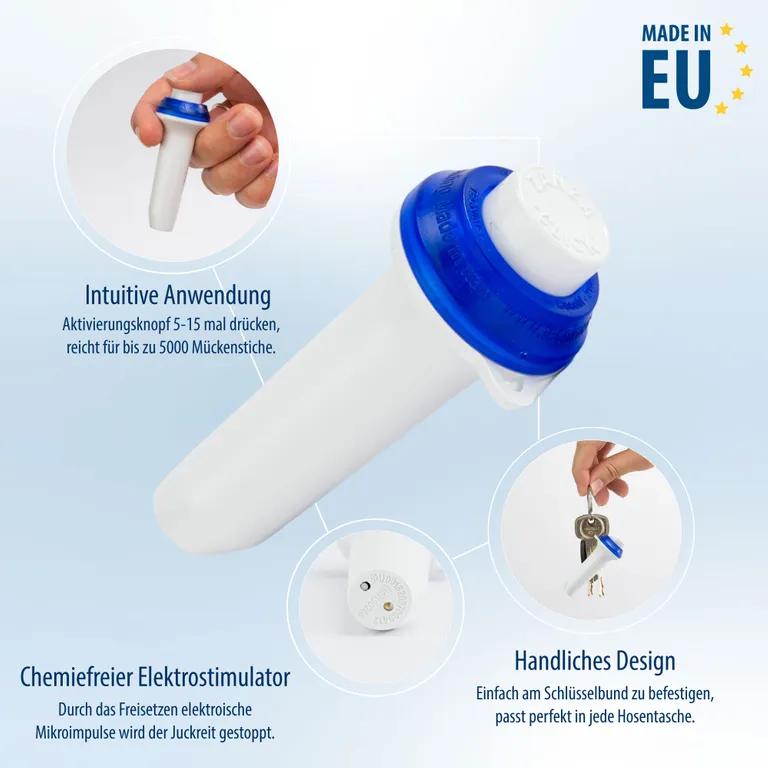 Shopapotheke Evolsin® Anti Stich Zur Behandlung Von Insektenstichen OHNE Chemie & Hitze I Elektrischer Insektenstichheiler Lindert Juckreiz & Schwellungen