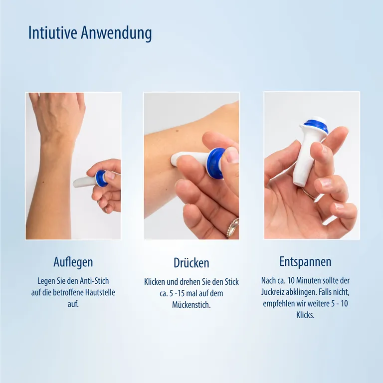 Shopapotheke Evolsin® Anti Stich Zur Behandlung Von Insektenstichen OHNE Chemie & Hitze I Elektrischer Insektenstichheiler Lindert Juckreiz & Schwellungen