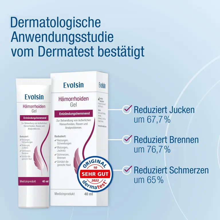 Shopapotheke Evolsin® Hämorrhoiden Gel - Hämorrhoiden Salbe Gegen Brennen Schmerz & Juckreiz