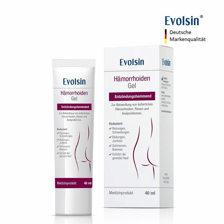 shopapotheke Evolsin® Hämorrhoiden Gel - Hämorrhoiden Salbe gegen Brennen Schmerz & Juckreiz
