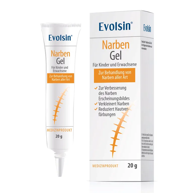 shopapotheke Evolsin® Narbengel für Kinder & Erwachsene – Narbensalbe reduziert die Sichtbarkeit von Narben – Narbencreme für Narben aller Art