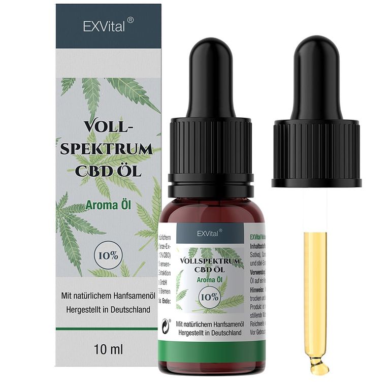 shopapotheke EXVital® CBD Öl / Tropfen 10% Vollspektrum Premium Aroma