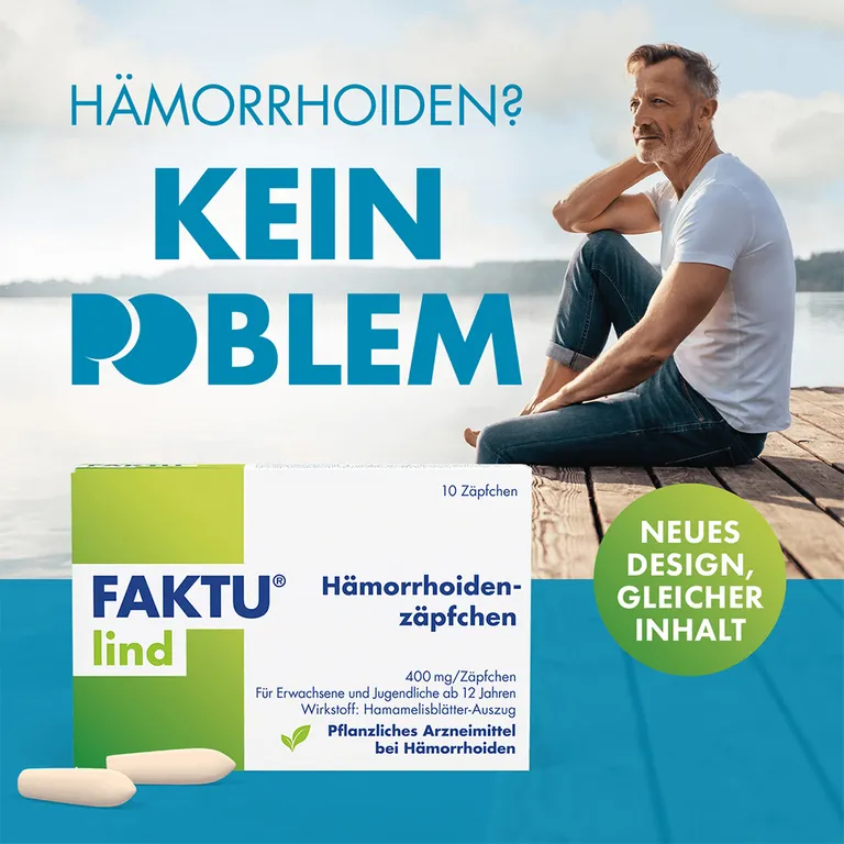 Shopapotheke FAKTU Lind Hämorrhoidenzäpfchen - Bei Jucken Nässen Brennen Entzündungen Kleinen Blutungen 25 Stk Als Zäpfchen Ideal Für Die Anwendung In Der Nacht