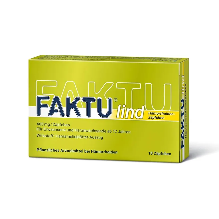 shopapotheke FAKTU Lind Hämorrhoidenzäpfchen - bei Jucken Nässen Brennen Entzündungen kleinen Blutungen 25 Stk als Zäpfchen ideal für die Anwendung in der Nacht