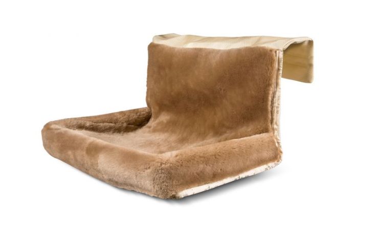 Shopapotheke Fellhof Kuschelbett Korb Körbchen Für Katzen Und Hunde 100% Lammfell Größe 45 X 38 X 6 Cm