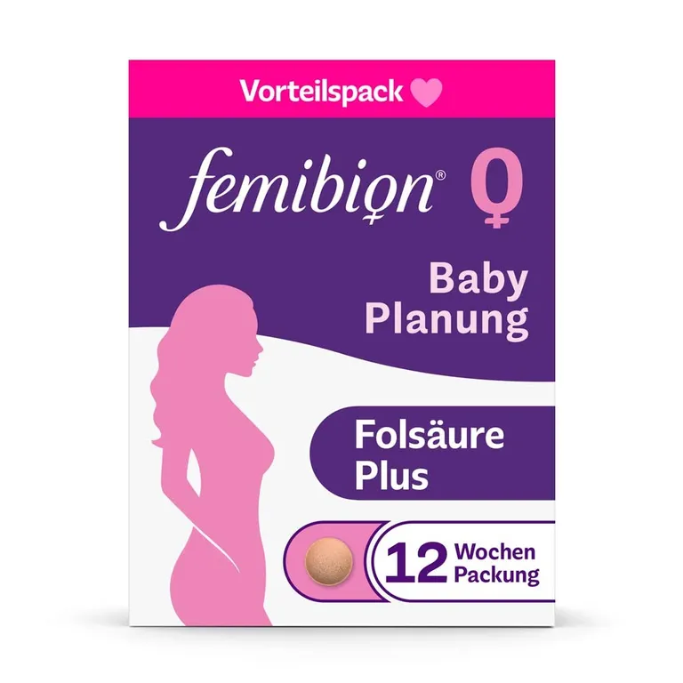 shopapotheke Femibion® 0 BabyPlanung Nahrungsergänzungsmittel mit Folsäure Plus² - Jetzt 10% mit Code "Fem10" sparen*