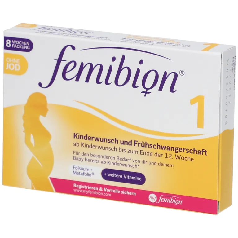 shopapotheke Femibion® Kinderwunsch und Frühschwangerschaft ohne Jod - Jetzt 10% mit Code "Fem10" sparen*